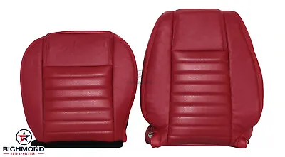 2005-2009 Ford Mustang V8 GT - Driver Side Complete Leather Seat Covers Red • $575.79