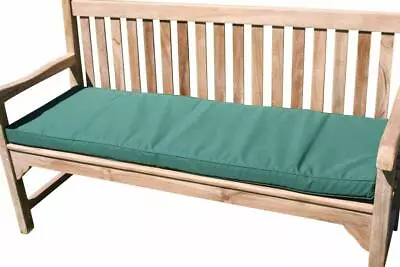 Garden Furniture Cushion- 3 Seater Garden Bench Cushion In Green • £39.99