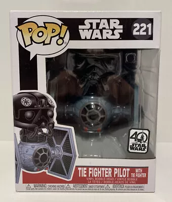 Tie Fighter With Pilot #221 Funko Pop! Vinyl Star Wars Deluxe • $54.95