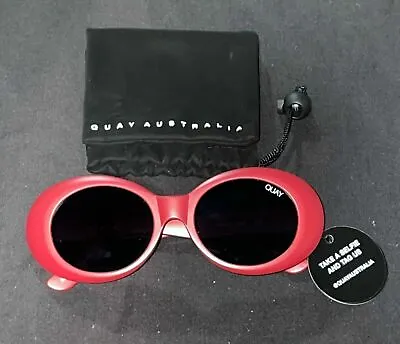 $19.99 • Buy Quay Australia Red/Maroon Sunglasses - Frivolous - New With Tags