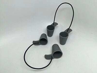 $12.99 • Buy 2 Pairs Marine Boat Canoe Grey Scupper Plugs Stoppers Tpr Sit-on-top Kayak Holes