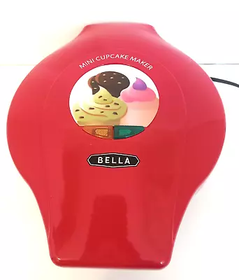 Bella Mini Cupcake Maker 13465TSK2182MF Red 760 Watts Non Stick Tested Works • $53.90