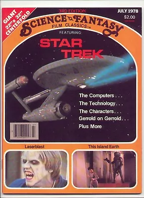 SCIENCE FANTASY FILM CLASSICS #3 1978 STAR TREK Mint • $1.50