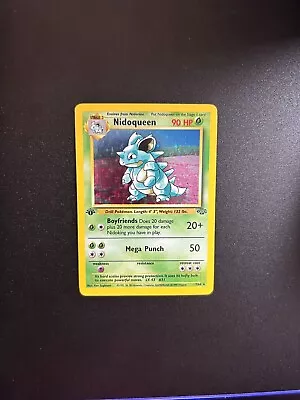 Pokemon TCG Nidoqueen Jungle 7/64 Holo 1st Edition Holo Rare • $31.99