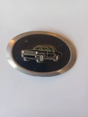 Vintage Ford Mustang Black Belt Buckle • $10