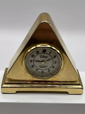 Miniature Collezio Gold Tone Classic Night Glow Quartz Mantle Clock- New Battery • $12.75