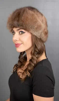 526 New Wonderful Real Muskrat Hat Luxury Fur Beautiful Look • $44.10