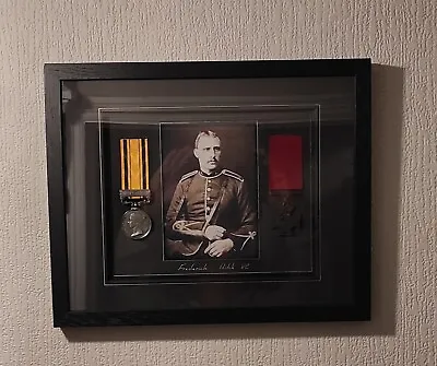 Framed Zulu War Medal Display Frederick Hitch VC • £85
