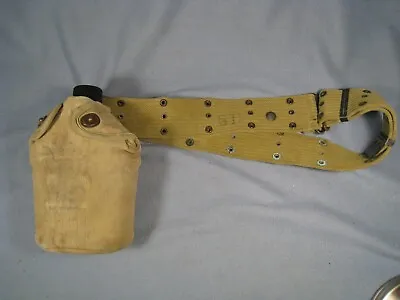 Vintage Orginal WW2 US. Canteen With Cover & Belt 1944 Swanson • $89.99