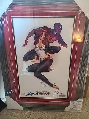 J SCOTT CAMPBELL Signed/Framed Amazing Spider-Man 11  X 17  ART PRINT! PSA COA • $169.99