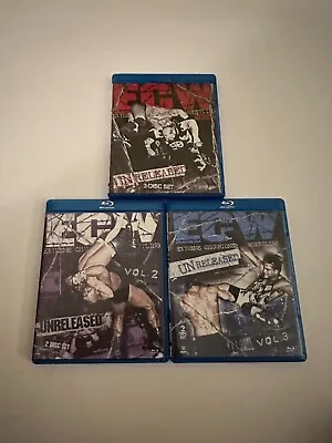 Lot Of Ecw Unreleased Blu Ray Dvds Volume's 12&3 Wwe Tna Aew Xpw Rare Oop • $185