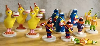 Sesame Street Big Bird Elmo CAKE TOPPERS Vintage Lot 13 Bert Cookie Monster RARE • $20