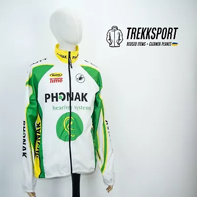 CASTELLI PHONAK Men's Mavic Windstopper Cycling Full-Zip Jacket Size L  • $39.50