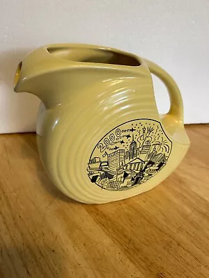 Vintage Rare 2000 Authentic Fiestaware Yellow Pitcher NY 2000 Millennium Edition • $24.99