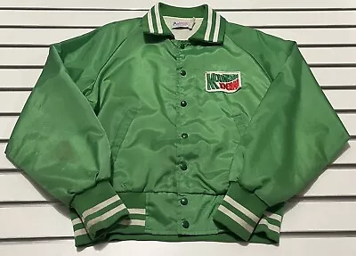 Vtg Rare Mountain Dew Satin Jacket Admiral Sportswear Men’s L The Dew Crew 80s • $152.99