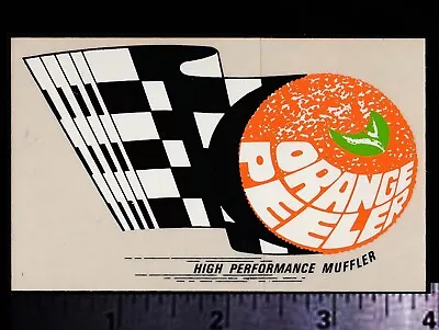 ORANGE PEELER Mufflers - Original Vintage 1960's 70's Racing Decal/Sticker • $4.95