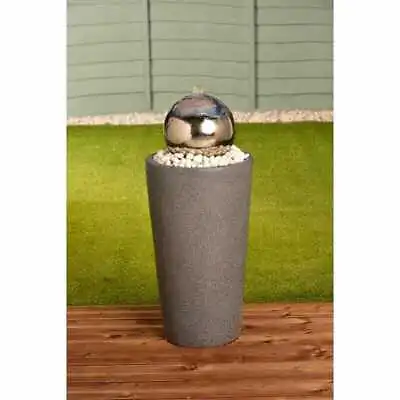 £249.99 • Buy New Stainless Steel Gazing Ball Water Feature Garden Patio Outdoor