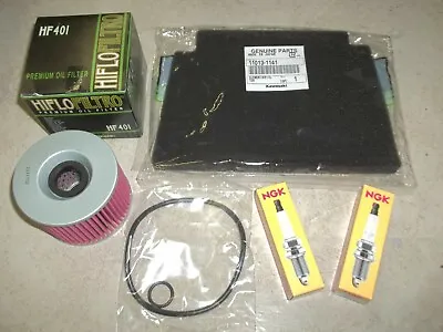 $29.99 • Buy Tune Up Kit 2 NGK CR8HSA Spark Plugs + Air + Oil Filter Kawasaki Ninja 250 EX 