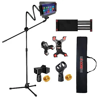 5Core Microphone Boom Arm Stand Phone Holder Foldable Tripod Mic Mount Clip • $26.99