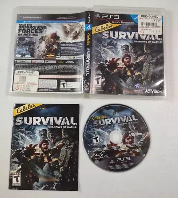 Cabela's Survival Shadows Of Katmai (Sony PlayStation 3 2011) PS3 Complete • $6.99