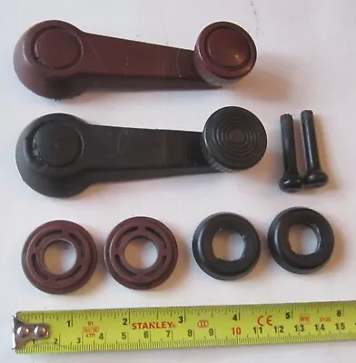 1983 - 1984 Volkswagen Rabbit GTI Red Int Door Window  Crank & 1 Repro Mk1 VW • $50