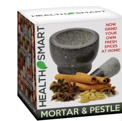 Health Smart By Maxam Granite Mortar And Pestle Grey New • $24.65