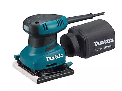 Makita 1/4 Sheet Palm Sander & Clamp 200 Watt 240 Volt BO4556 • £89.99