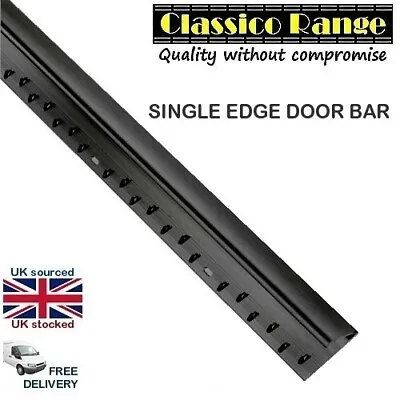 CARPET SINGLE EDGE DOOR BAR - Black 900mm / 3 Foot METAL THRESHOLD TRIM • £8.99