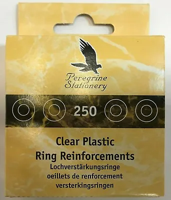 250 Vinyl Ring Reinforcers For Punched Holes Reinforcement Washers File • £2.39