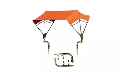 $232.95 • Buy Orange Complete 3 Bow 40  Tractor Umbrella Buggy Top W/Fender Mounts TBT3 405583