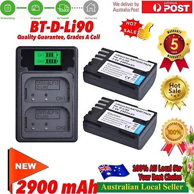 2x Battery 2.9A + Changer For Pentax K5 K-5 IIs K-5 II K-7 K7 K-1 Limited Silver • $59.98