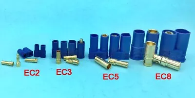 Lot EC8 EC-5 EC-3 Rc Battery Connectors Male/Female Plugs Sockets Lipo Plug • $49.90