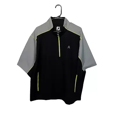 Footjoy Jacket Mens XL Black Gray Green Golf Windshirt Performance Lightweight • $24.99