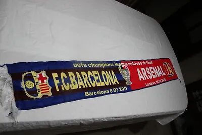 3 Scarves 1/8 Champions League Final 2011 Between FC Barcelona & Arsenal Scarf • $14