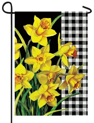 Daffodil Check Garden Flag • $15.54