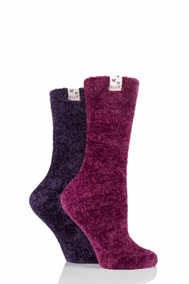 £10.99 • Buy Ladies 2 Pair Elle Chenille Leisure Socks
