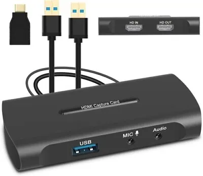 HDMI Capture Card HD Game Capture HDMI To USB Video Capture Device For Live Str • $14.99