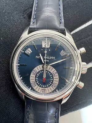 Patek Philippe Complications Blue Men's Watch - 5960P-015 • $68500