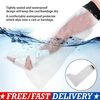 £16.99 • Buy Waterproof Protector Leg Cast Cover For Shower Bath Dressing Bag Wound Burns