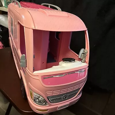 Mattel BARBIE BUS Dream Travel Camper Extendable RV Motor Home • $48.50