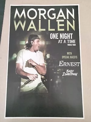 $10 • Buy Morgan Wallen 11x17 2023 Tour Concert Poster Shirt Country Music Cd