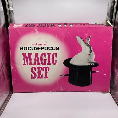 Sealed Vintage 1962 Adam's Hocus-Pocus Magic Set Magician Supplies Toys • $249.99