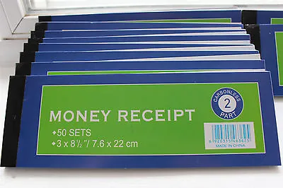 Rent Receipt Money Invoice Payment Cash Check Duplicate 50 Sets Forms Carbonless • $9.99