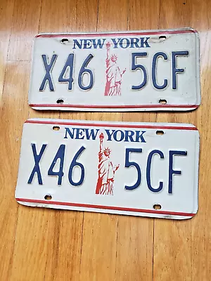 Vintage Matching Set Of New York State Liberty License Plates • $18.95