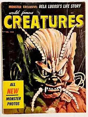 World Famous Creatures #3 Magsyn Publishing 1959 Rare Monster Magazine  • $100