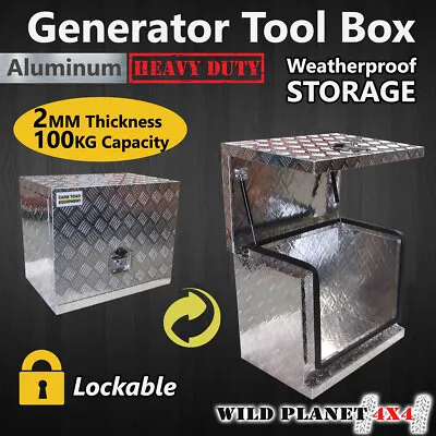 $215.95 • Buy Generator Tool Box Aluminium Camper Caravan UTE/Car/Truck Heavy Duty Toolbox W L