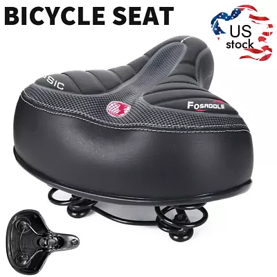 Bike Bicycle Gel Cruiser Extra Air Cushion Pad Saddle Seat Comfort Wide Big Bum • $16.98