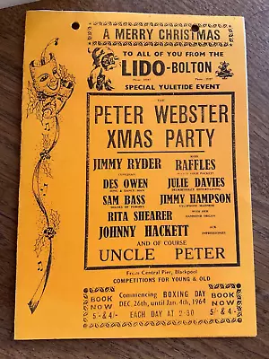 £19.99 • Buy Signed Mark Raffles Blackpool Magician Ray St Clair Christmas Card Theatre Flyer