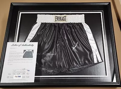 Rare Muhammad Ali And Floyd Patterson Signed Framed Boxing Trunks Shorts PSA • $7895