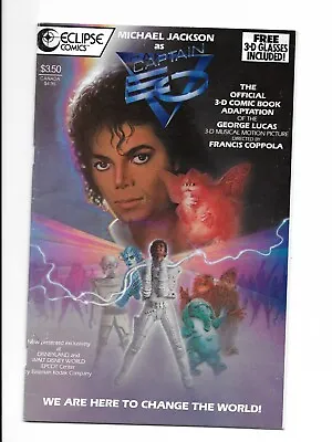 Michael Jackson Captain EO Official Comic Book 3D Glasses Adaptation George Luca • $210.59